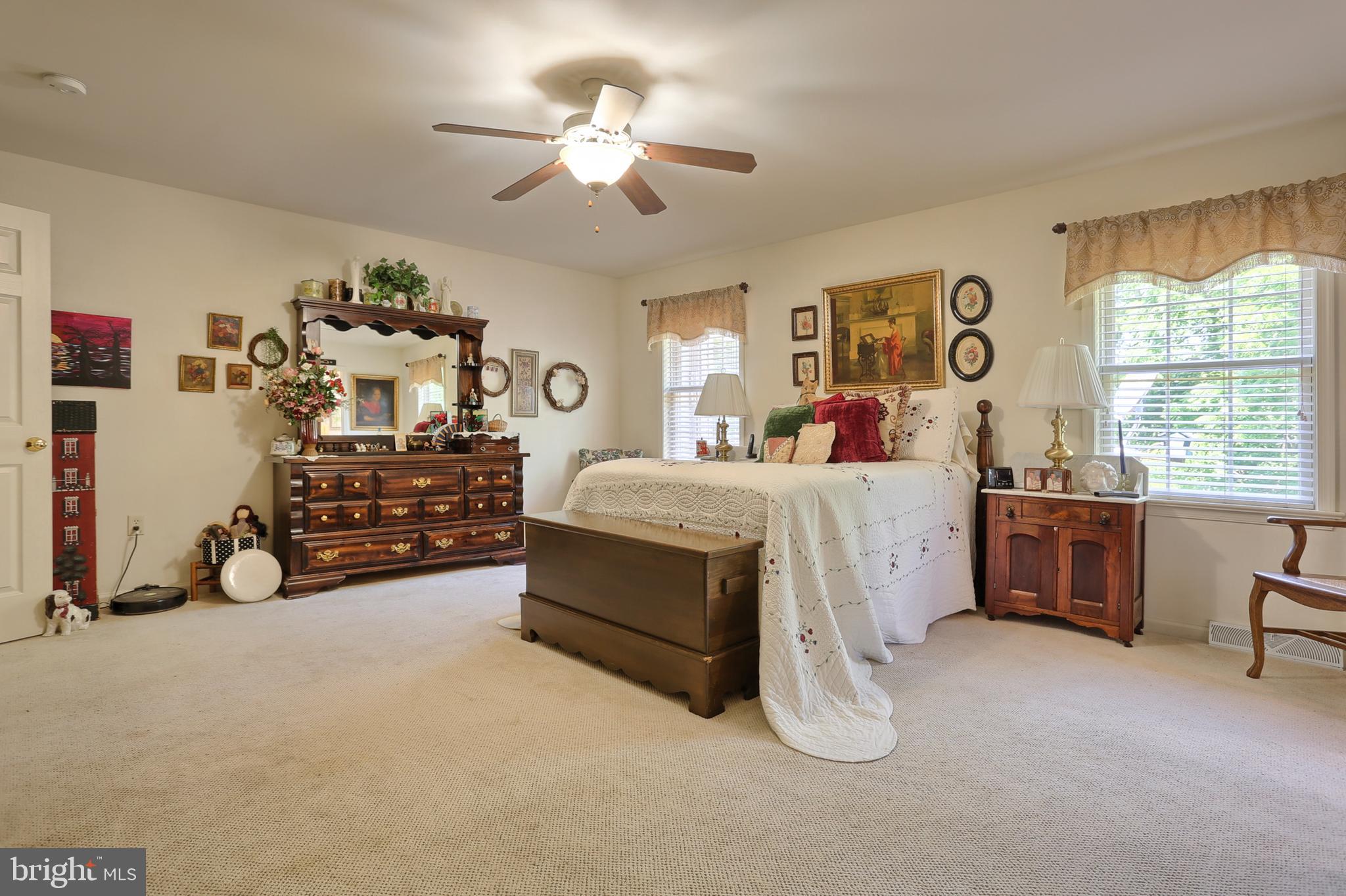 1508 Rolling Meadow Road Lebanon, PA 17046 - Photo 27 of 48 Owners suite, ceiling fan, plenty of seating room