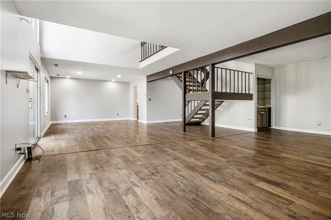 3428 South Smith Road Fairlawn, OH 44333 - Photo 19 of 30 Basement with hardwood / wood-style floors