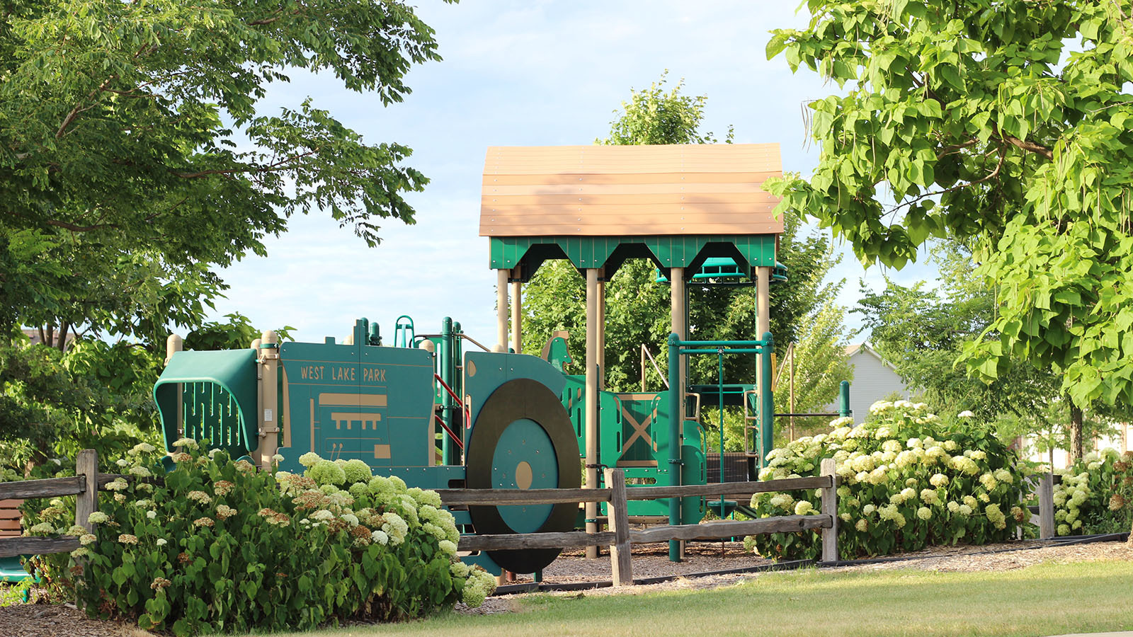 778 Westbury Drive Cary, IL 60013 - Photo 23 of 29 a view of a garden with a fountain