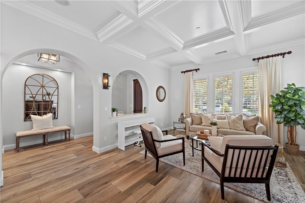 5 Tranquility Place Ladera Ranch, CA 92694 - Photo 6 of 50 Living room with coffered ceiling