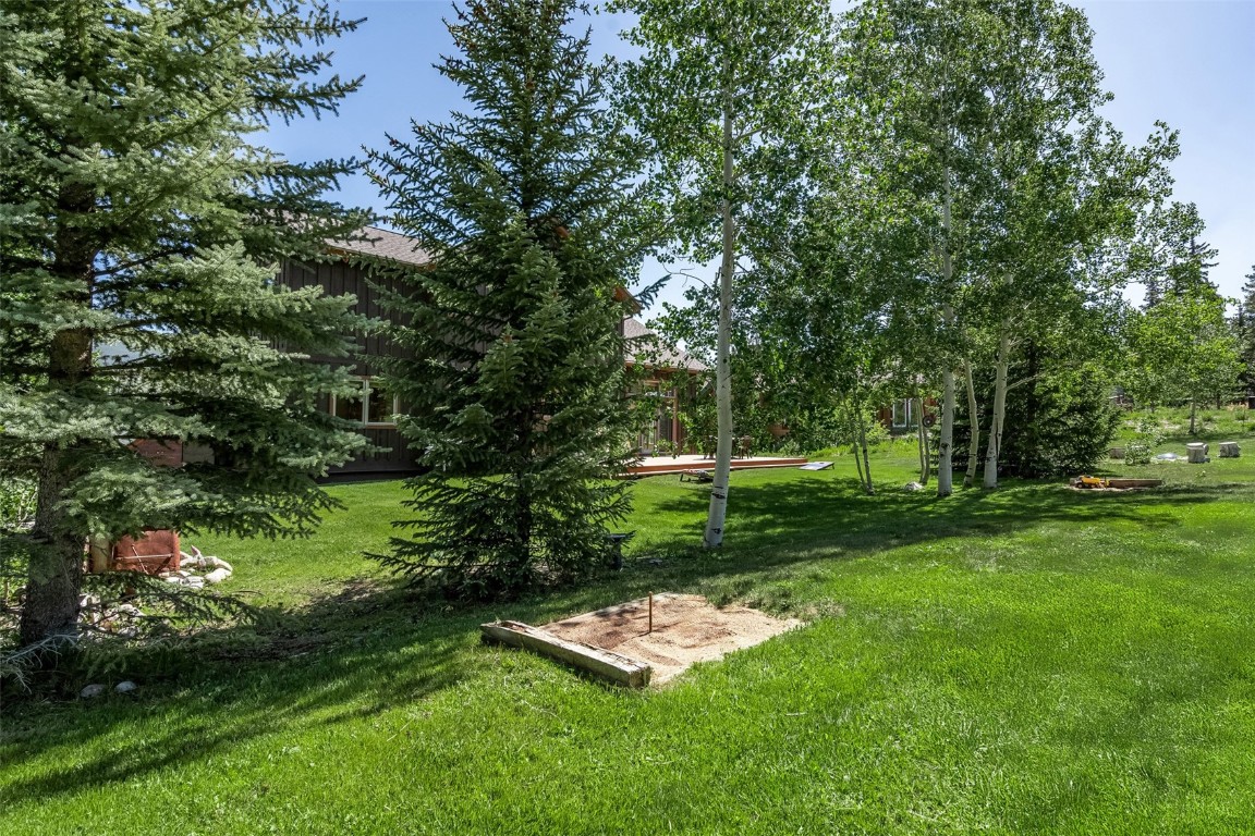 12 Raindance Trail Dillon, CO 80435 - Photo 17 of 47 a backyard of a house with a yard and outdoor seating
