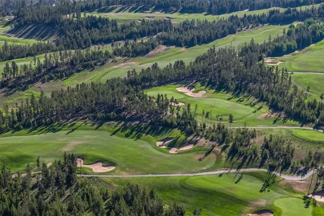 a view of a lush green hillside and houses