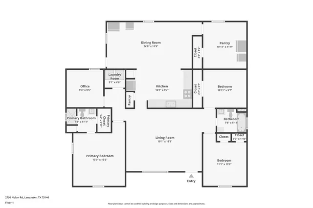a picture of a floor plan