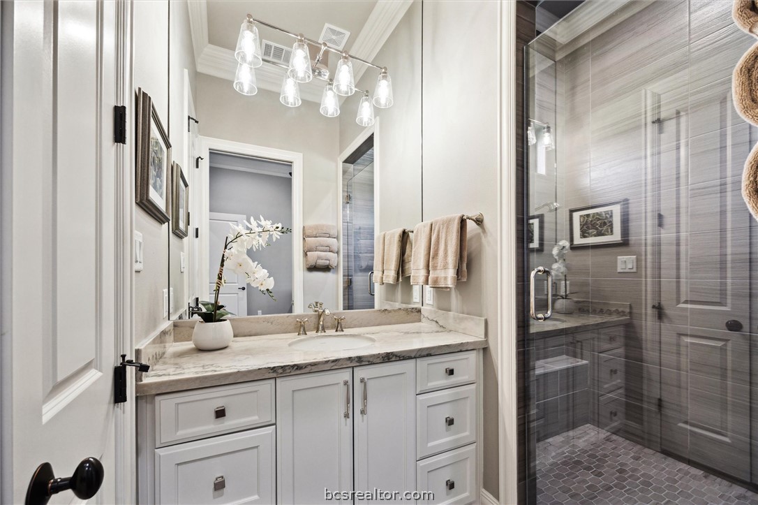 5202 Bourrone Court Bryan, TX 77802 - Photo 30 of 43 Guest Bathroom #1