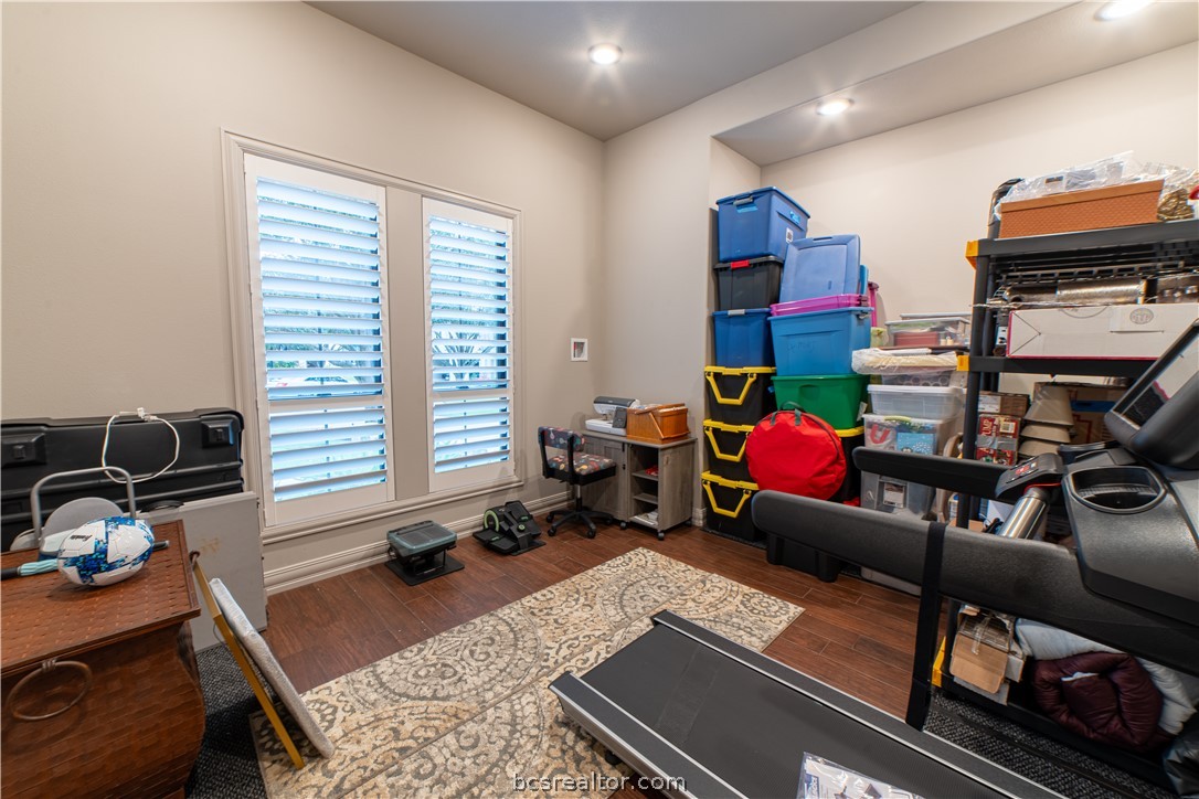 5202 Bourrone Court Bryan, TX 77802 - Photo 34 of 43 Large Flex Room/Gym/Storage