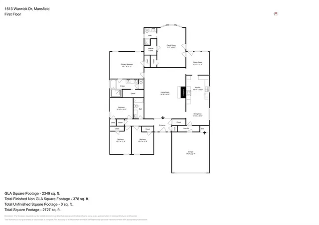 $2,795 | 1513 Warwick Drive, Mansfield, TX 76063