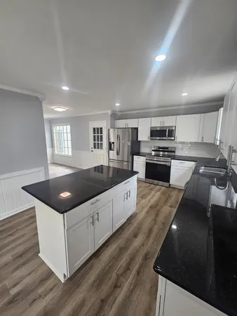 wooden floor in a room