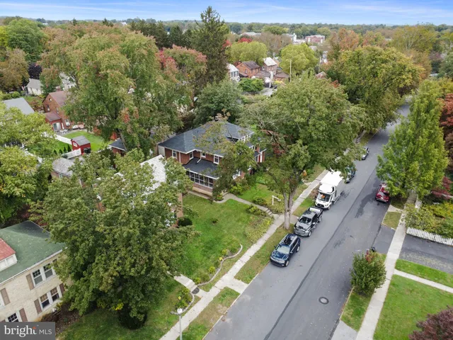 an aerial view of a city