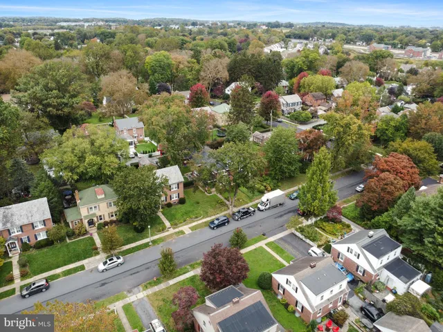 an aerial view of a city with lots of residential buildings