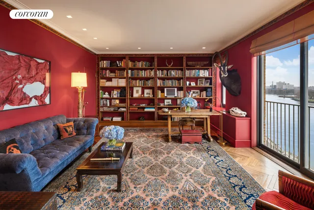 a living room filled with furniture