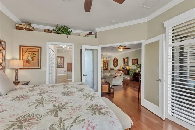 a view of a patio with a table and chairs