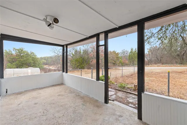 a view of front door