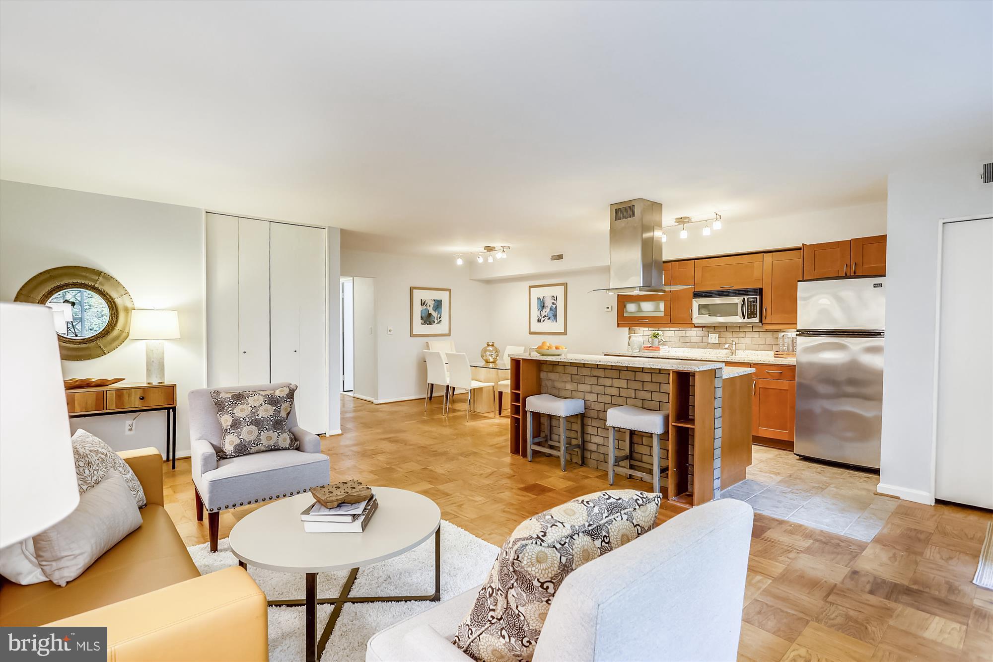 7519 Spring Lake Drive, Unit B1 Bethesda, MD 20817 - Photo 36 of 36 Living room in open concept floor plan
