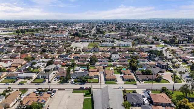 an aerial view of a city