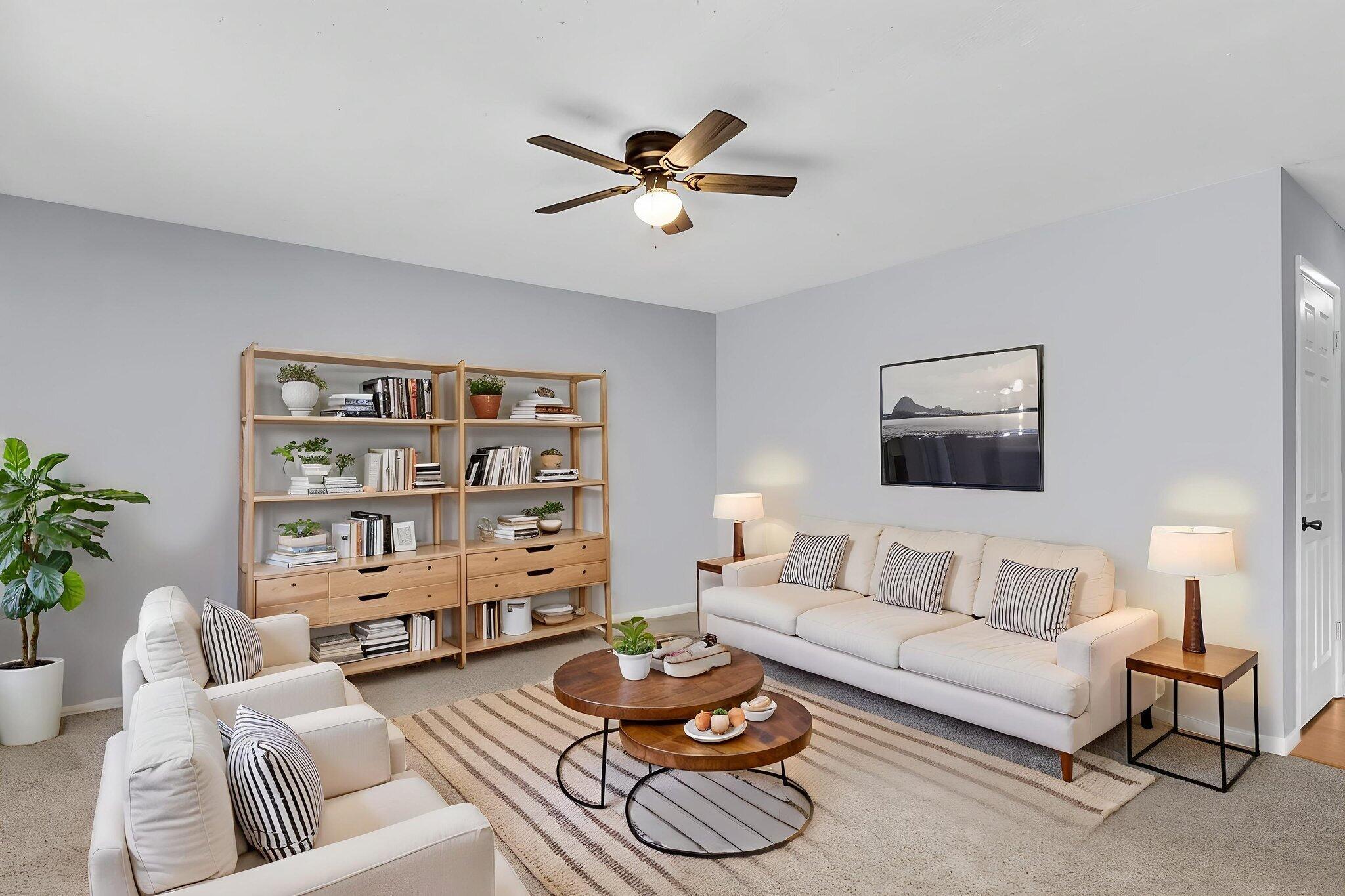 91 Ashley Hall Plantation Road, Unit 4 Charleston, SC 29407 - Photo 10 of 30 Living Space Virtual Staging