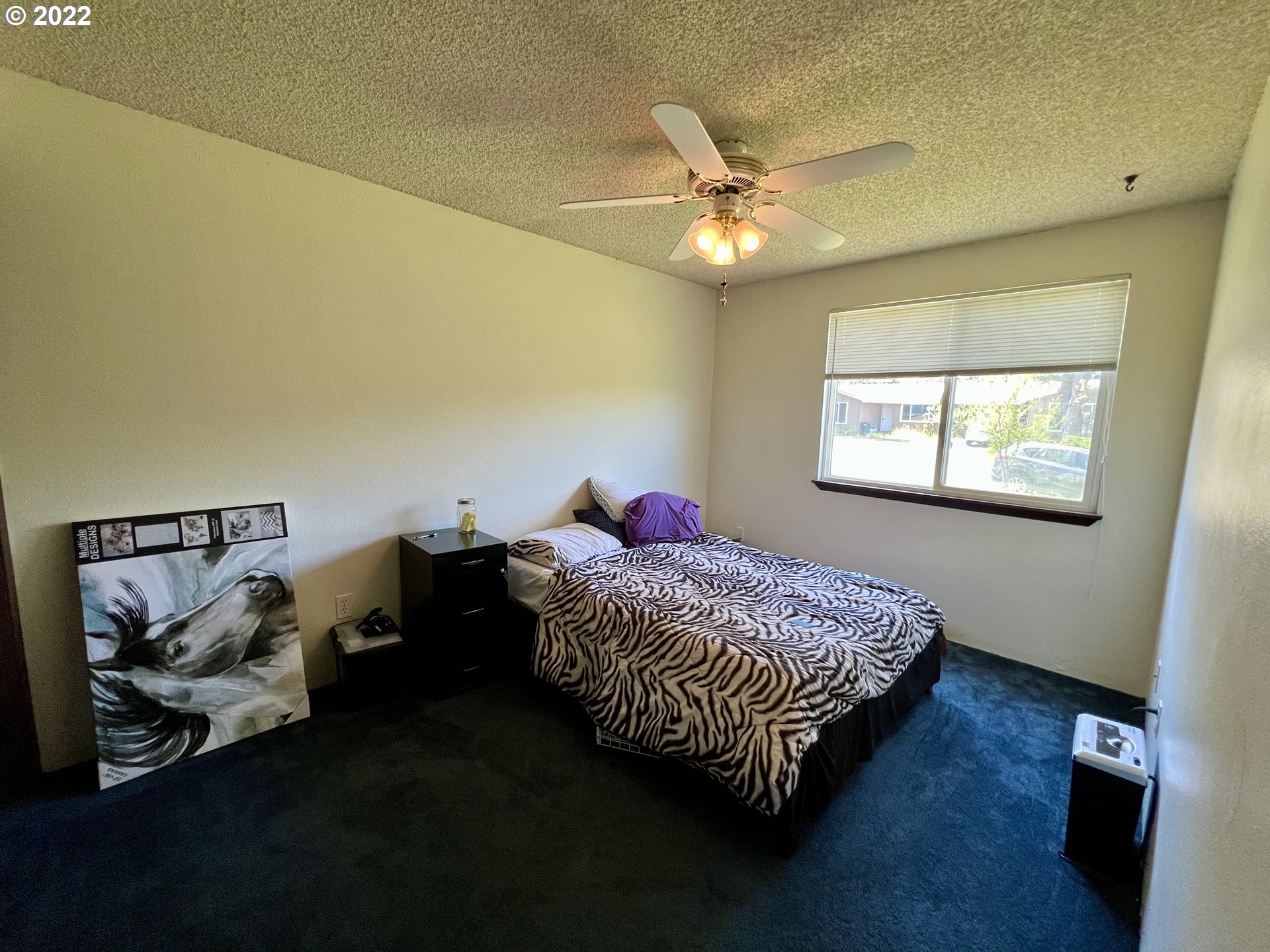 716 Southeast 10th Street Pendleton, OR 97801 - Photo 11 of 18 a bedroom with a bed and a chandelier