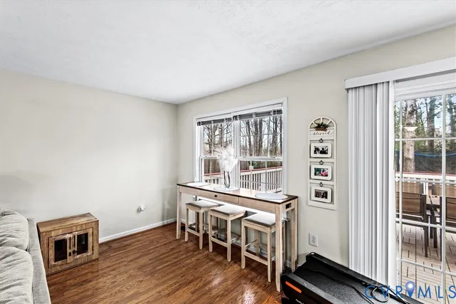 a big yard with trees