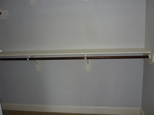 a close view of closet