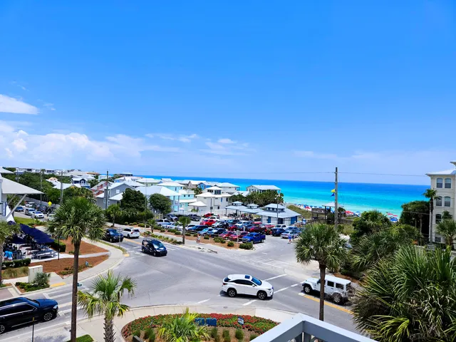 a view of a parking space and a car park