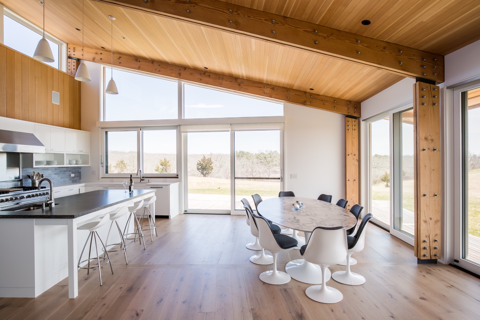 657 Scrubby Neck Road West Tisbury, MA 02568 - Photo 13 of 25 Kitchen and dining room