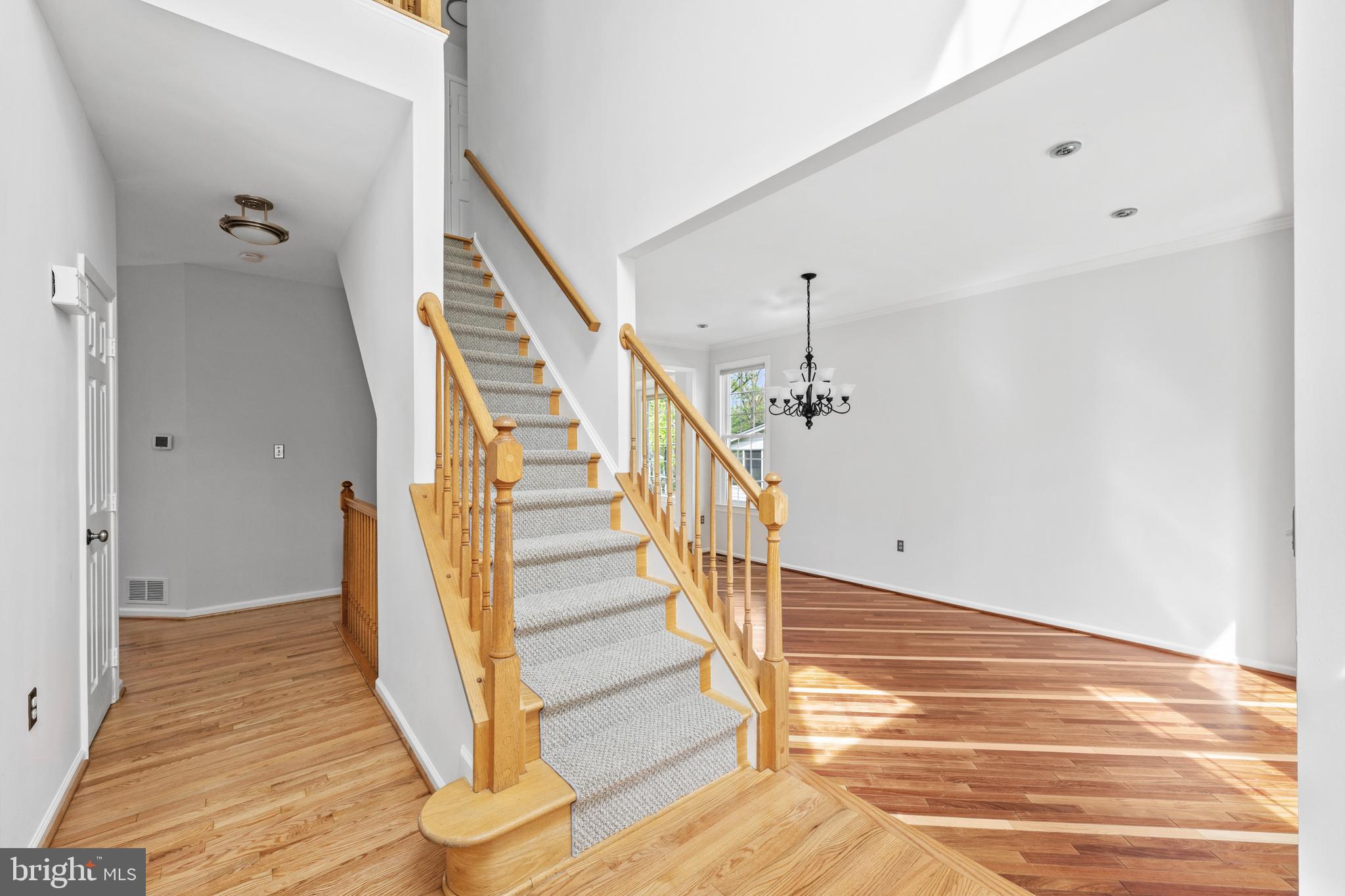 409 Midsummer Drive Gaithersburg, MD 20878 - Photo 3 of 41 a view of entryway and hall with wooden floor