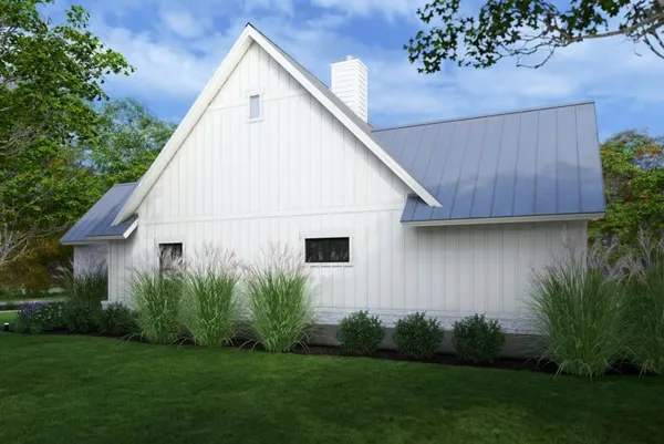 a view of backyard with garden and plants