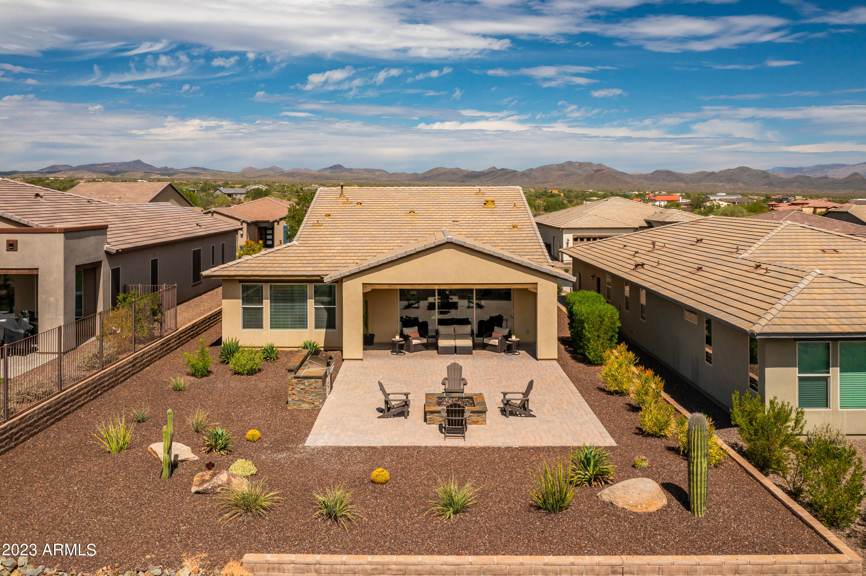 17313 East Woolsey Way Rio Verde, AZ 85263 - Photo 31 of 48 Built In Gas Fire Pit and Grill