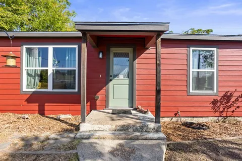 a front view of a house