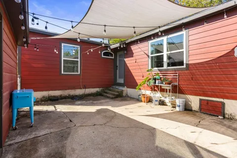 a view of entrance door of a building