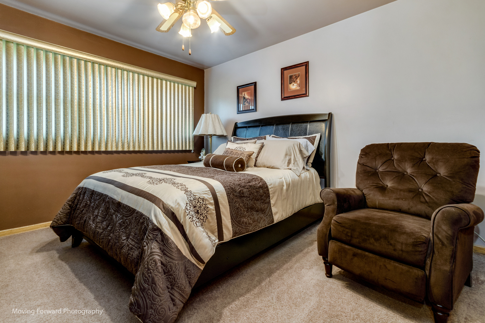 Undisclosed Address Chicago, IL 60652 - Photo 9 of 15 a bedroom with bed couch and window