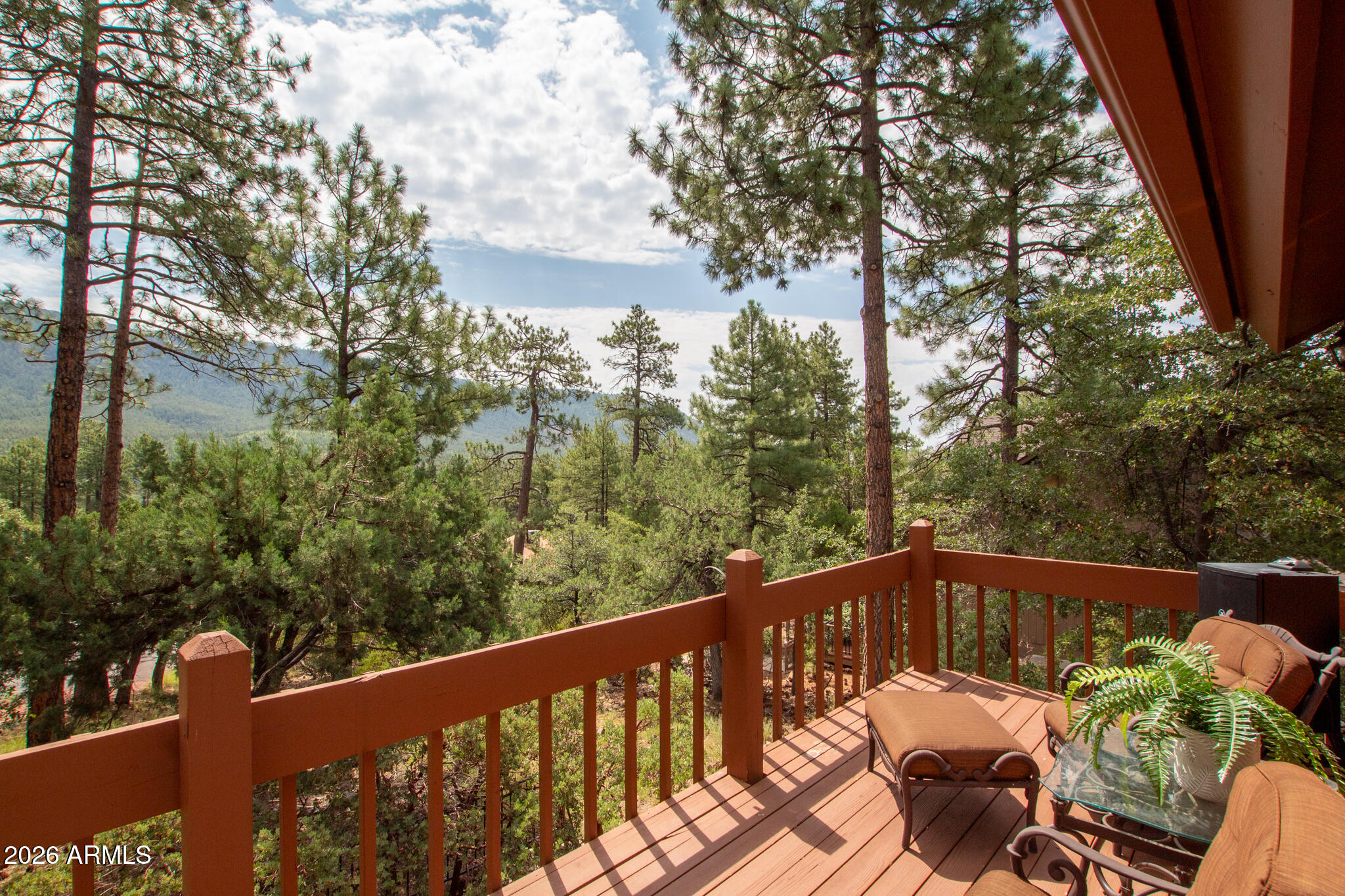 5120 Juniper Loop Pine, AZ 85544 - Photo 35 of 54 a view of a two chairs in the balcony