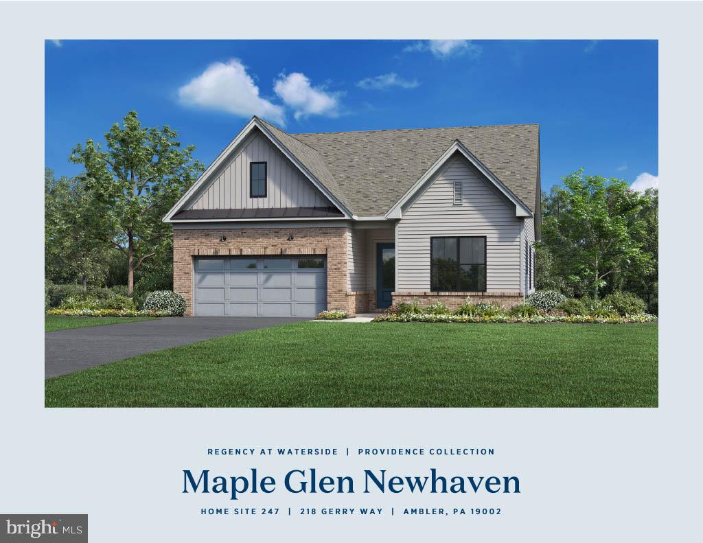 218 Gerry Way, Unit 247 Ambler, PA 19002 - Photo 1 of 12 a black and white house with a yard