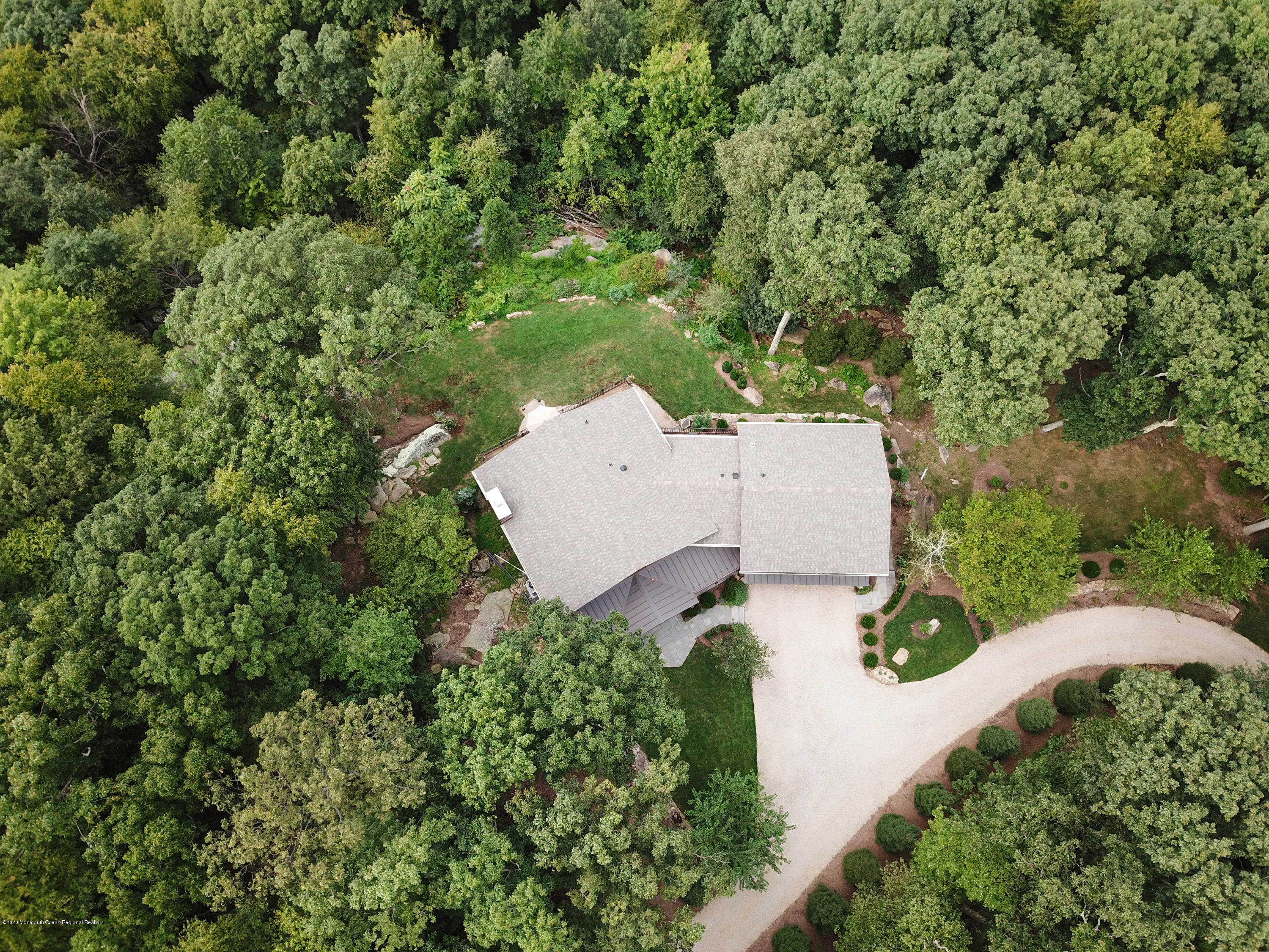 37 Ridge Road Lebanon, NJ 08833 - Photo 72 of 82 an aerial view of a house with yard and outdoor seating