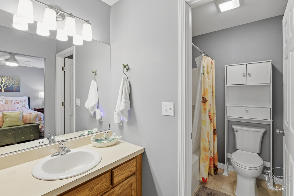 2853 Forsythia Lane St. Anne, IL 60964 - Photo 23 of 31 a bathroom with a sink toilet and shower