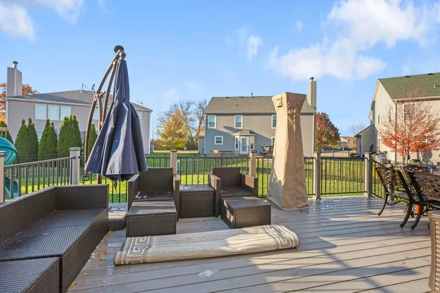 a view of outdoor space with seating