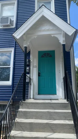 a view of a house with a door