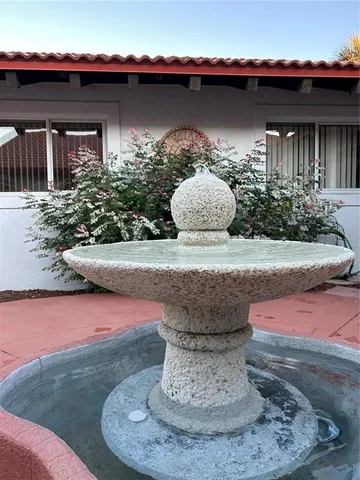 a view of a living room with furniture