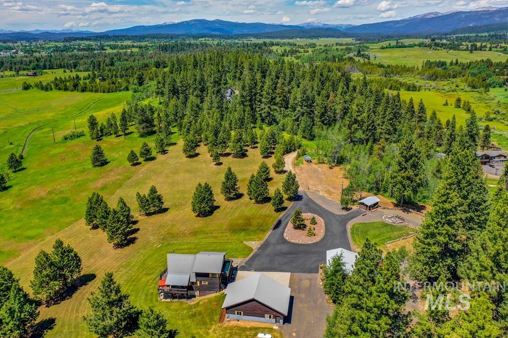 30 Redtail Lane McCall, ID 83638 - Photo 12 of 50 Bird's eye view of a mountainous background and a forest