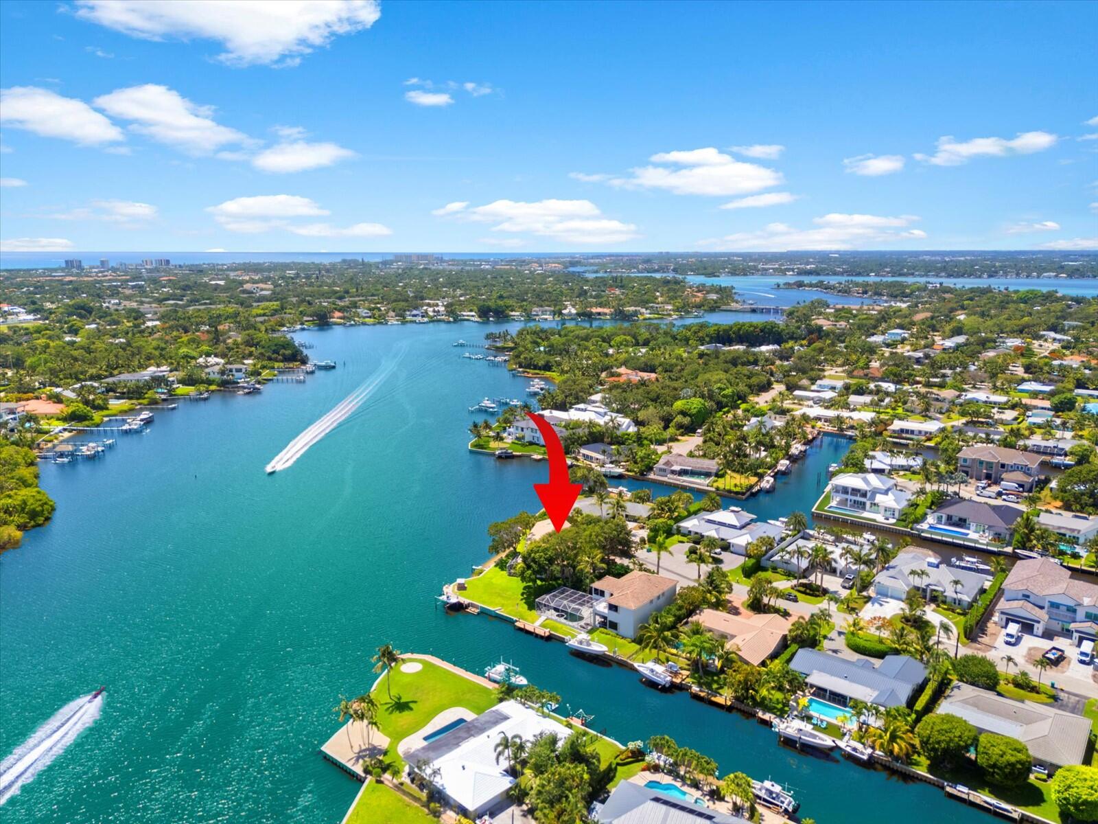 35 Tradewinds Circle Tequesta, FL 33469 - Photo 1 of 40 Aerial w/River & Ocean Views