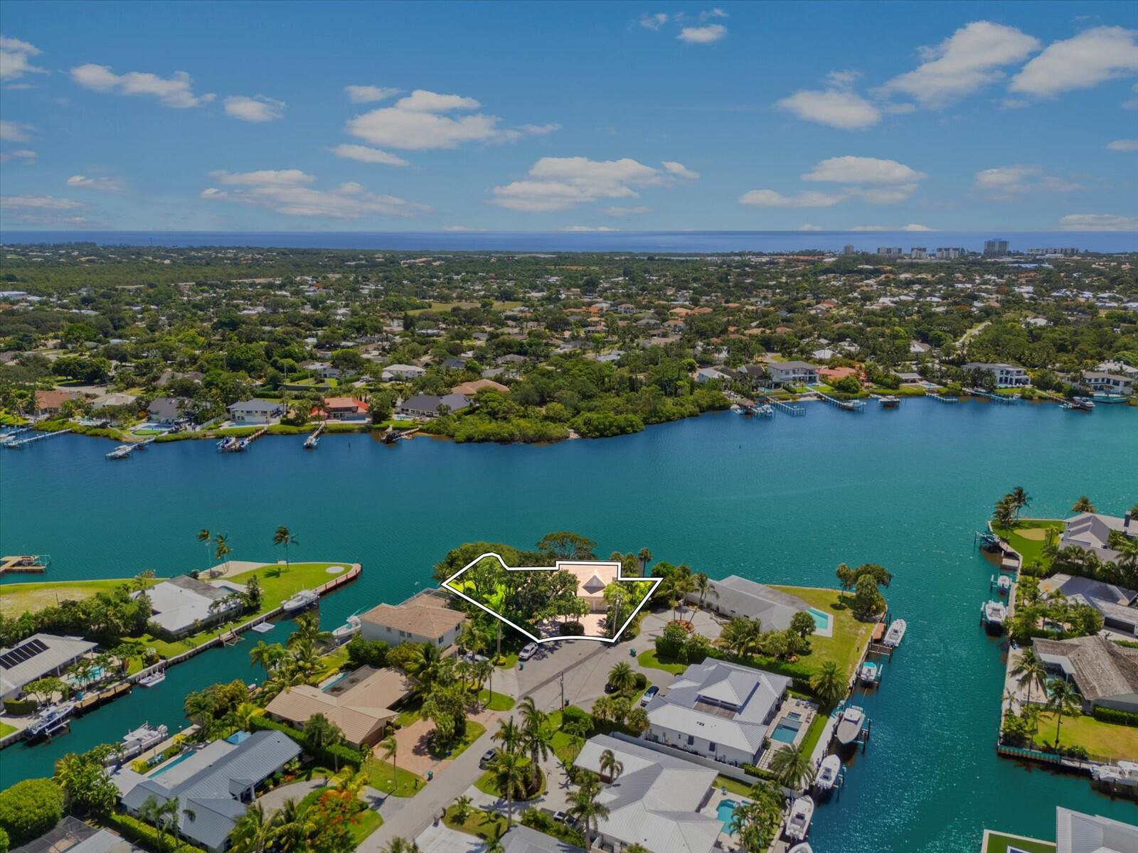 35 Tradewinds Circle Tequesta, FL 33469 - Photo 3 of 40 3 - Aerial with River & Ocean Views