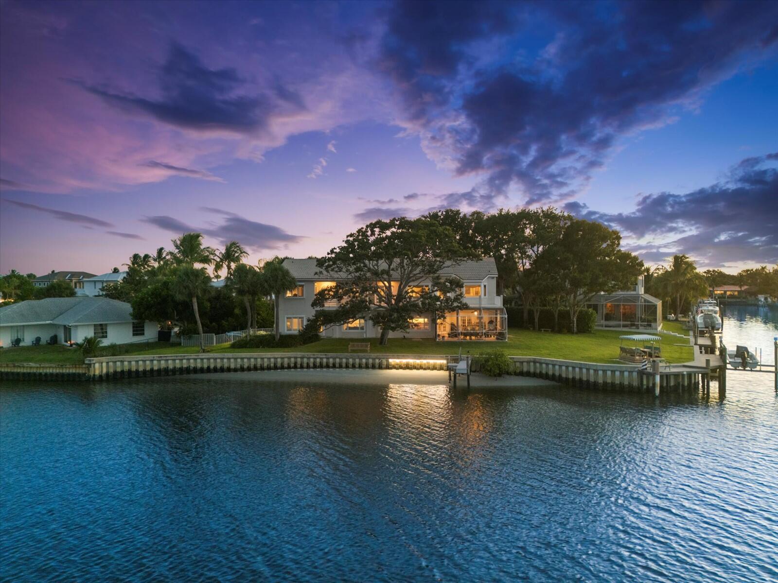 35 Tradewinds Circle Tequesta, FL 33469 - Photo 38 of 40 38 - Aerial Twilight