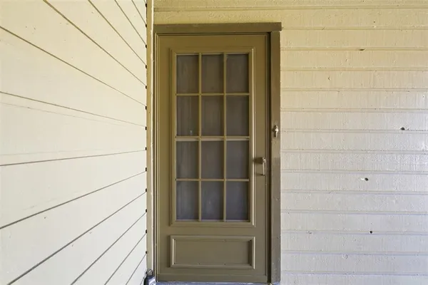 a view of front door