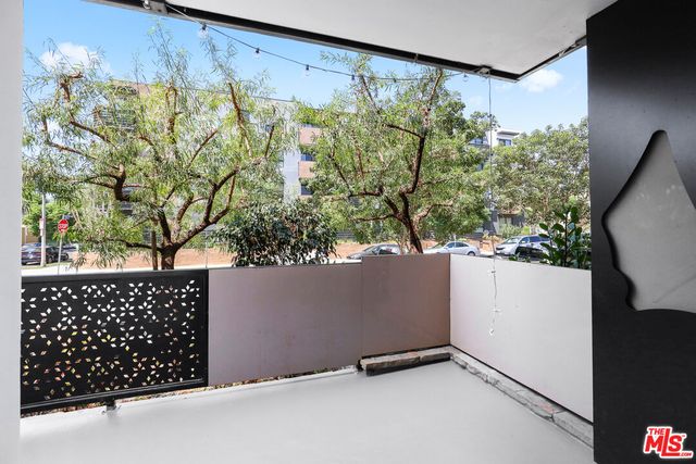 a view of city from a balcony