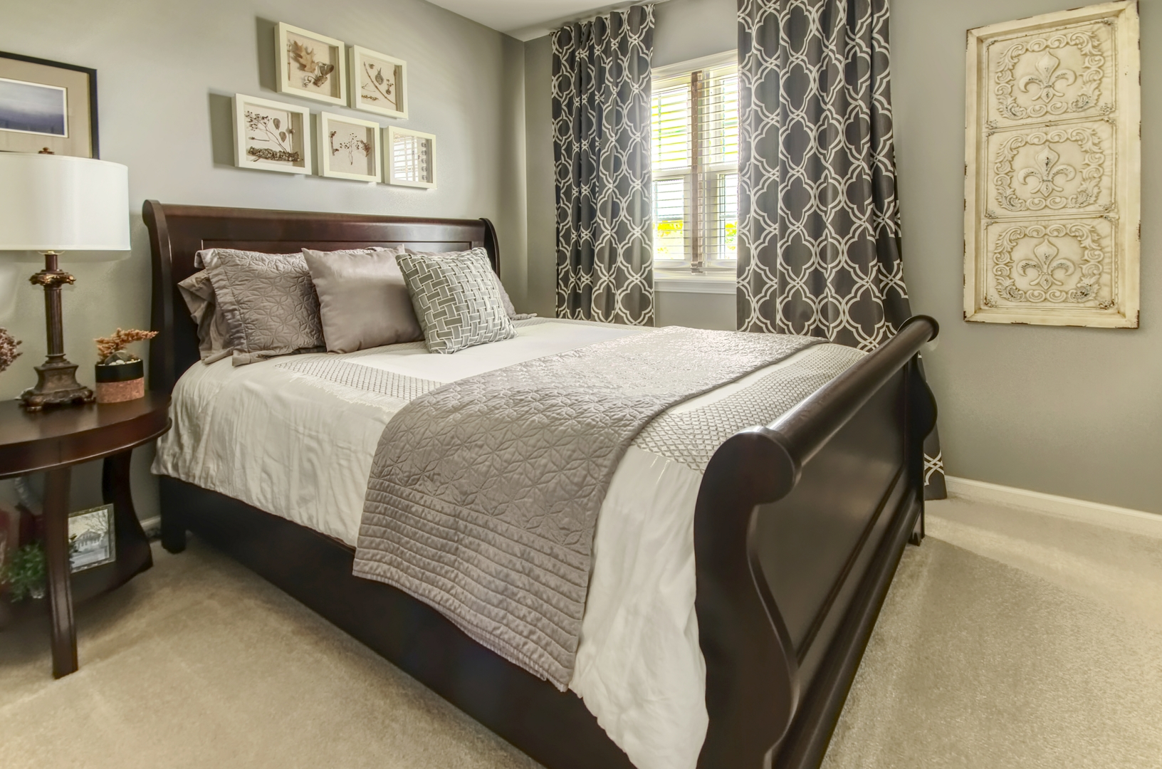 25758 South Basswood Road Channahon, IL 60410 - Photo 21 of 28 a bed sitting in a bedroom next to a window