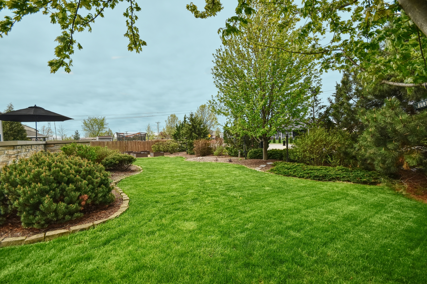 25758 South Basswood Road Channahon, IL 60410 - Photo 27 of 28 a view of a garden with plants and large trees