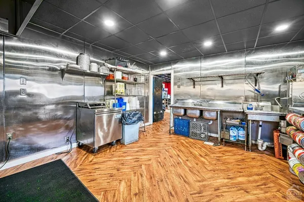 a view of a tables and chairs in patio