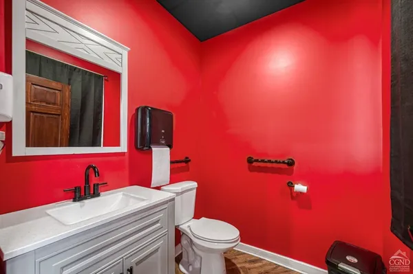 a view of the entertaining space