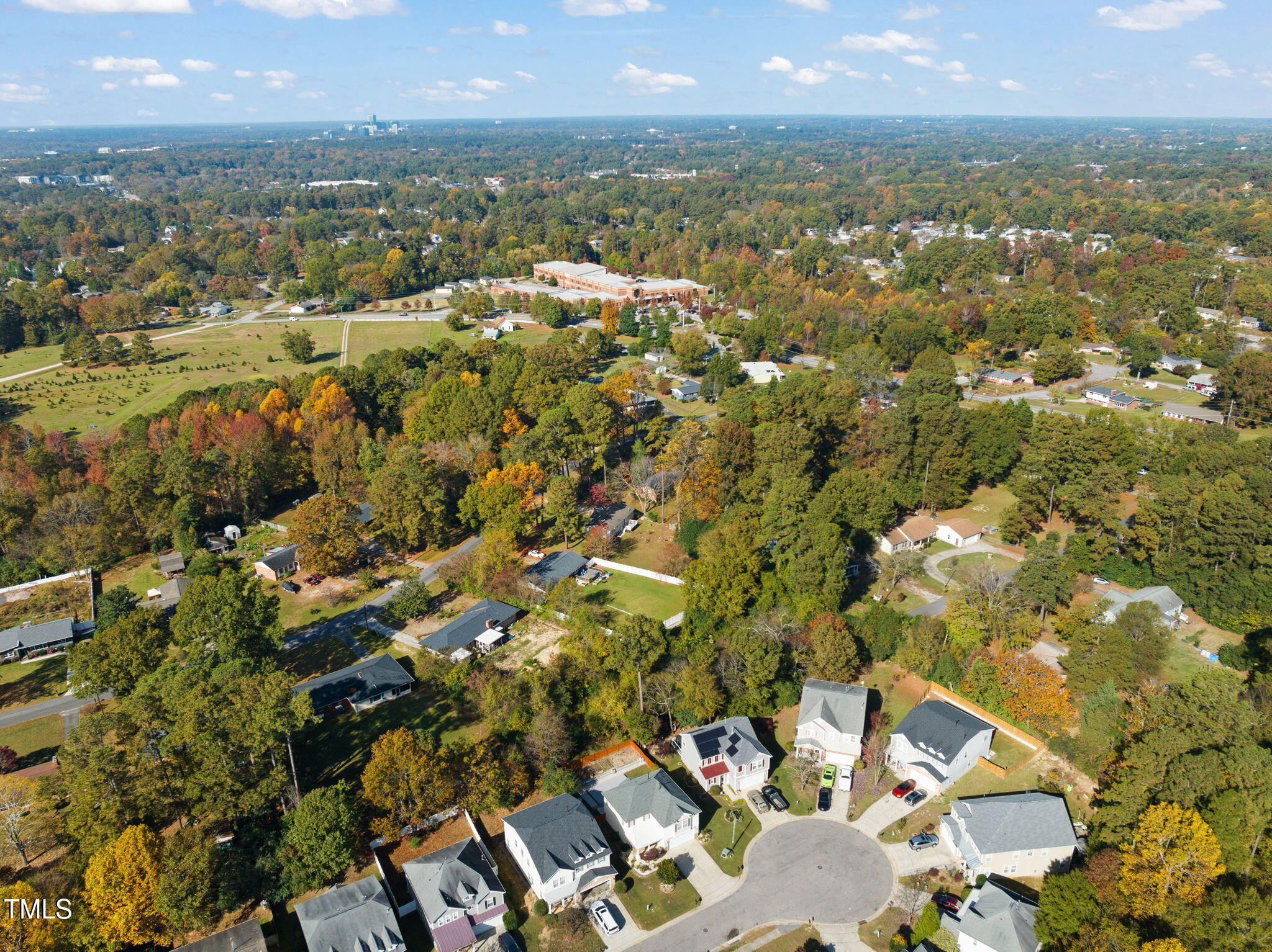 2816 Roundleaf Court Raleigh, NC 27604 - Photo 36 of 37 an aerial view of residential houses with outdoor space