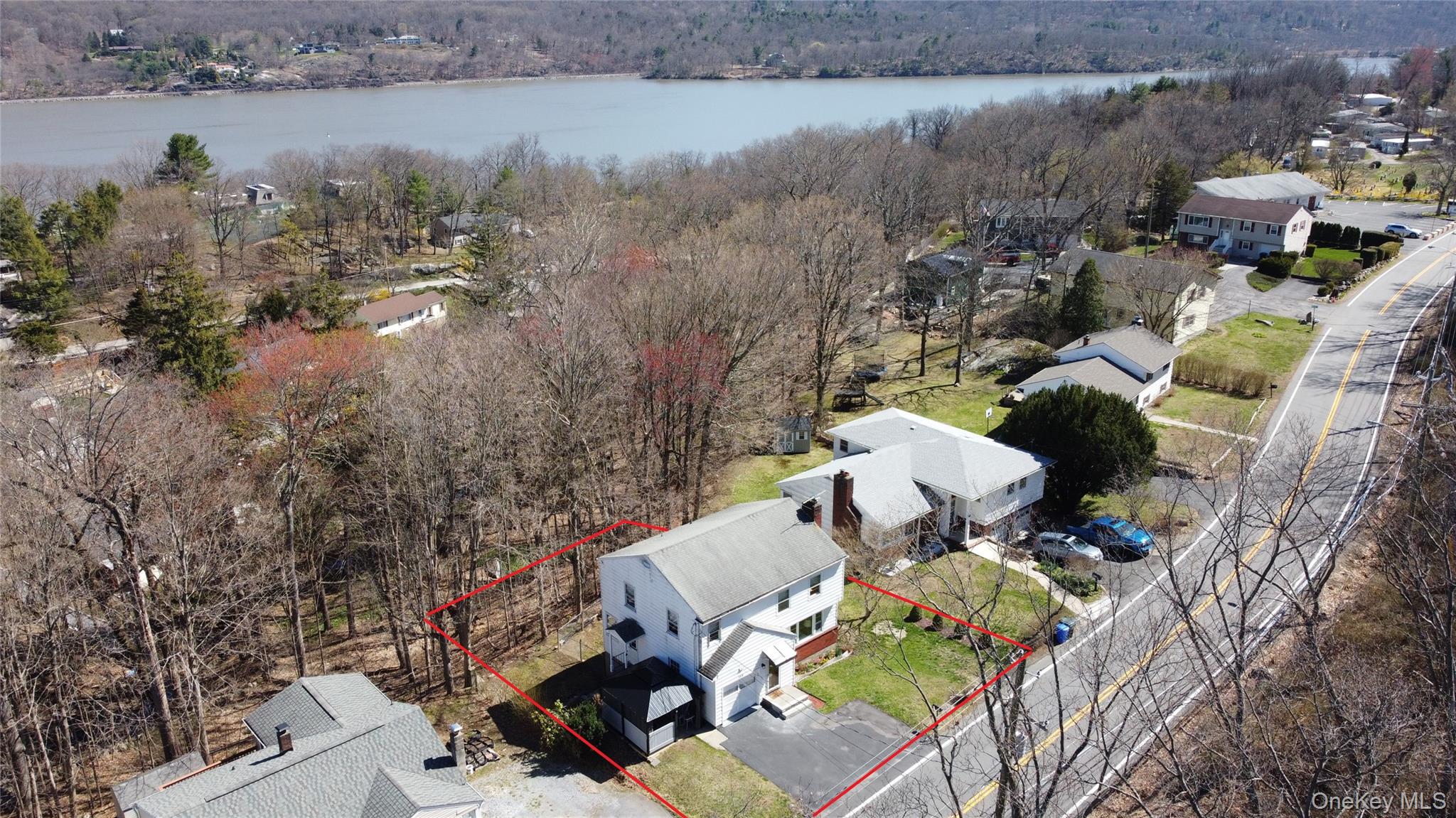 154 Old State Road Highland Falls, NY 10928 - Photo 2 of 49 Aerial view of home looking southeast towards Hudson River.