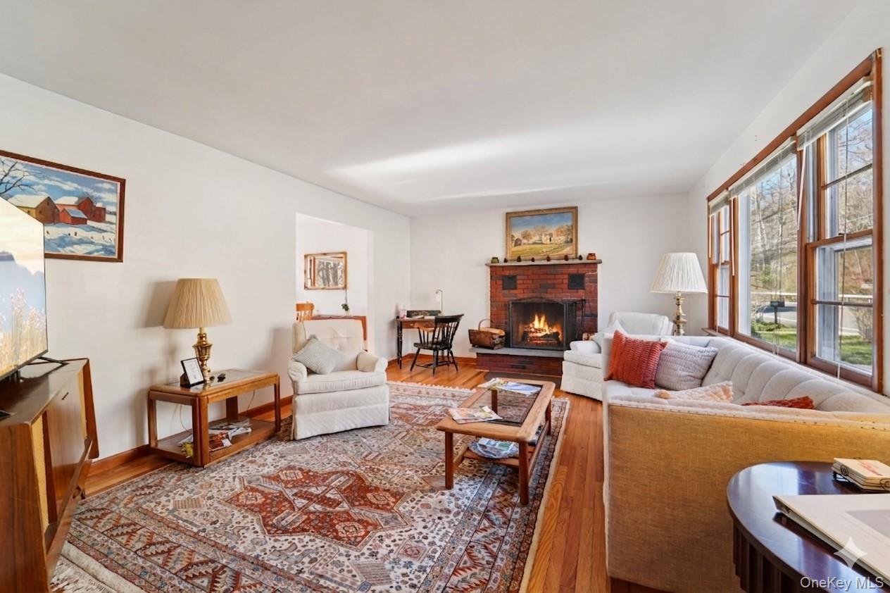 154 Old State Road Highland Falls, NY 10928 - Photo 28 of 49 Living room with wood-burning fireplace.